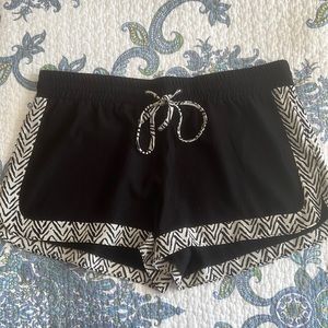 Sanctuary black shorts with classy zebra detail.